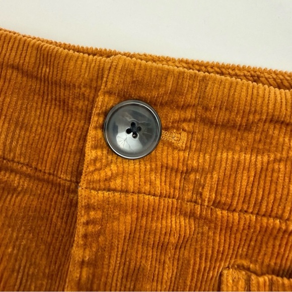 Maeve X Anthropologie Colette Cropped Wide-Leg Corduroy Trousers Bronze Mustard - Picture 8 of 13